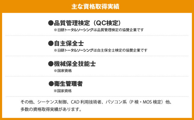 資格取得実績