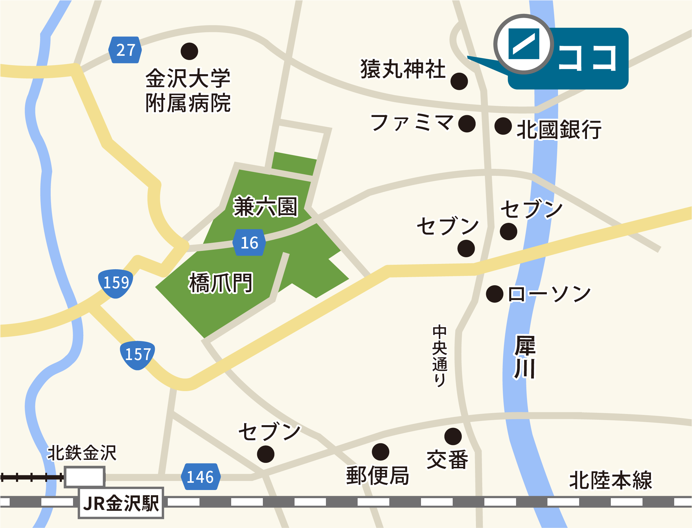 北陸技能センター［ 研修施設 ］マップ