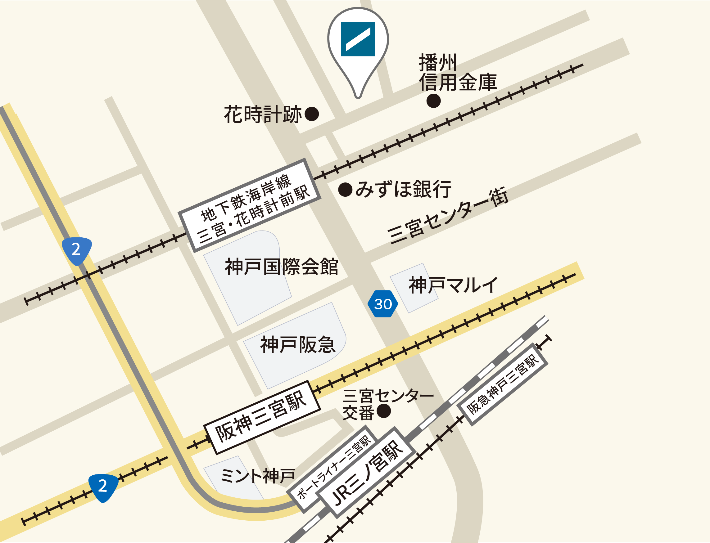 メディカルケア事業部 神戸オフィスマップ